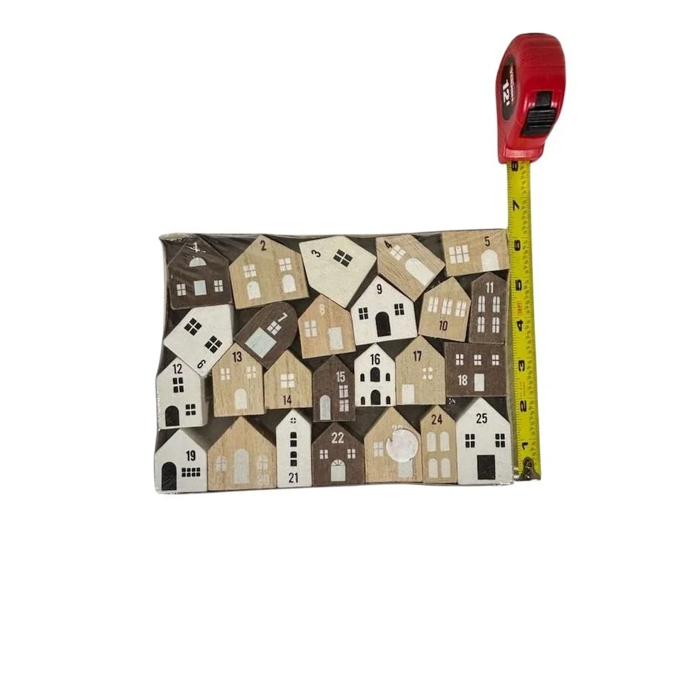 Target Bullseyes Playground Wooden Countdown Blocks House Advent‎ Christmas 2021